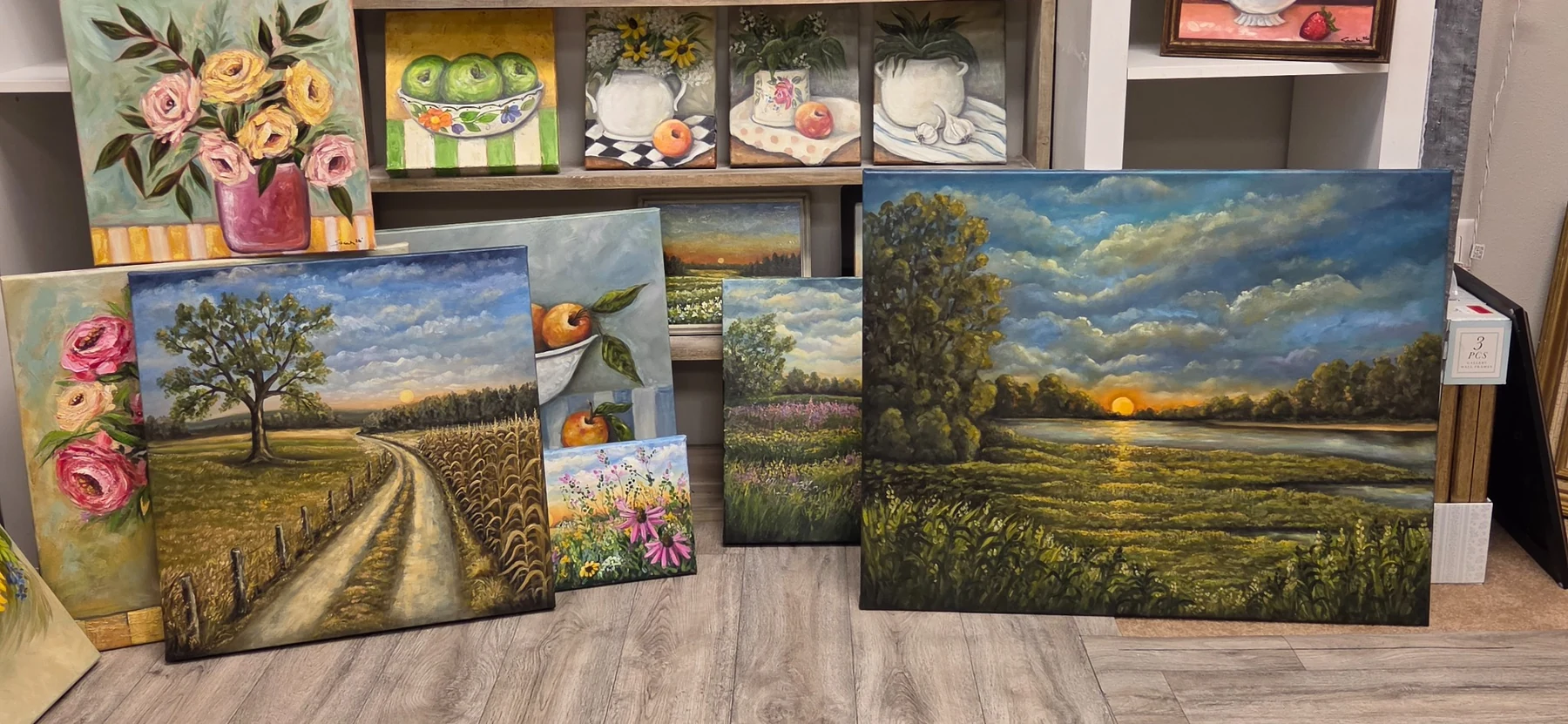 Collection of original paintings by Sarah Barnes